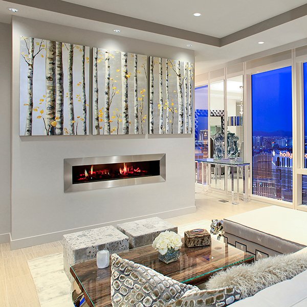 Dimplex 54-inch Opti-V Duet Linear Built In Fireplace