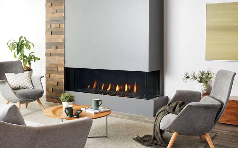 Chicago Corner 60 Gas Fireplace