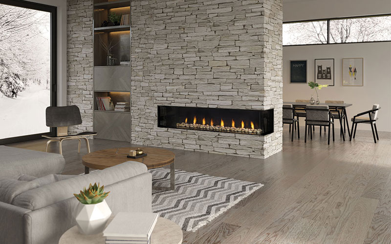 Chicago Corner 72 Gas Fireplace