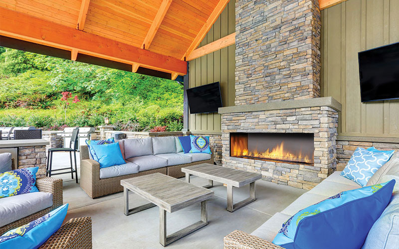 HZO60 Outdoor Gas Fireplace