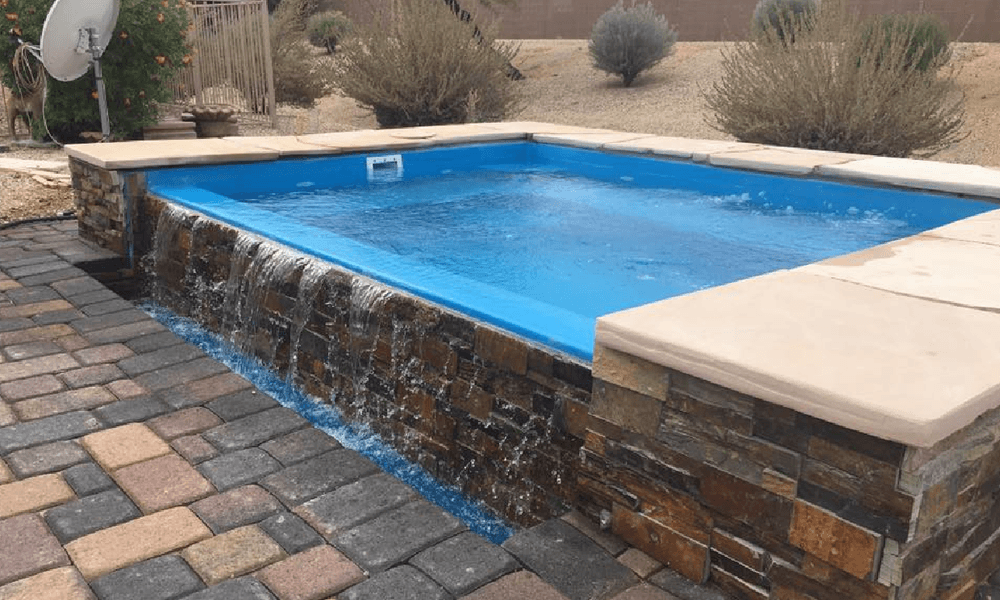 San Juan Pools Scottsdale Spill Over Tanning Ledge